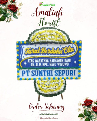 Papan Bunga Duka di Palebon