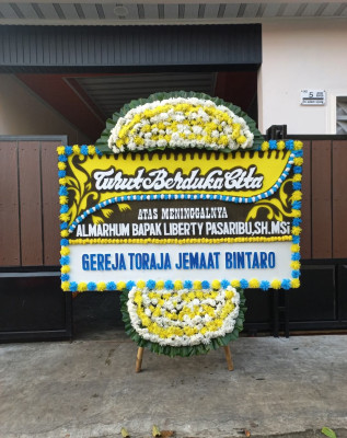Papan Bunga Duka di Palebon